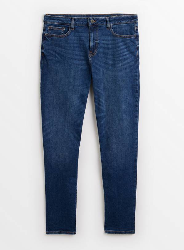 Mid Blue Wash Slim Fit Denim Jeans  44R